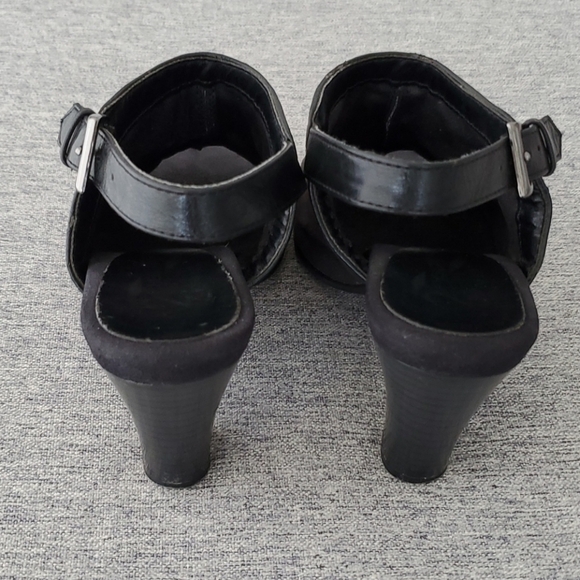 ⭐️3/ $30⭐️ A2 by Aerosoles Women's Black Open Toe Sling Back Shoes Size 5.5 - Picture 7 of 12